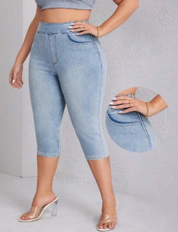 Blugi SHEIN CURVE, albastru