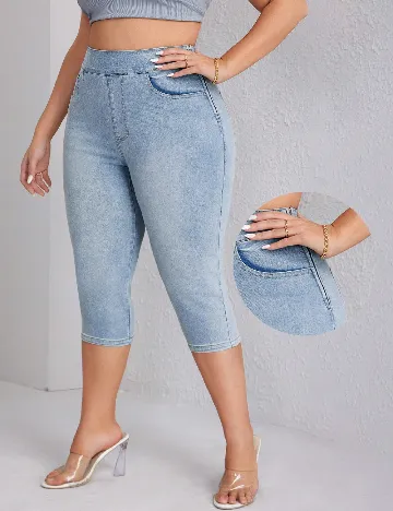Blugi SHEIN CURVE, albastru