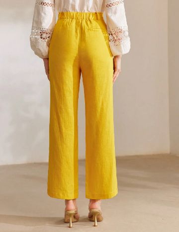 Pantaloni MOTF, galben