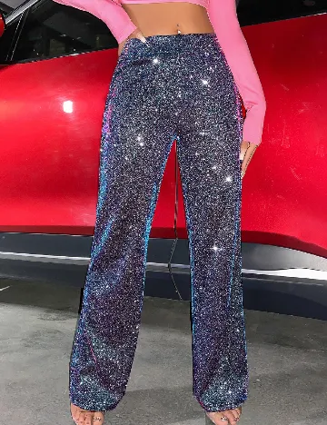 Pantaloni SHEIN, bleumarin