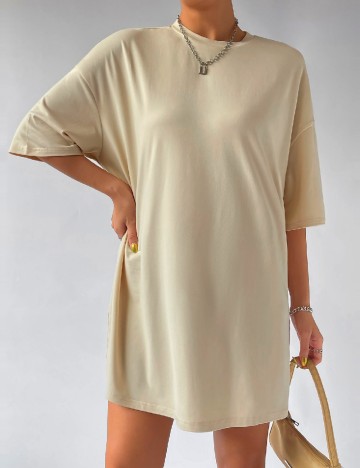 Rochie scurta SHEIN, crem