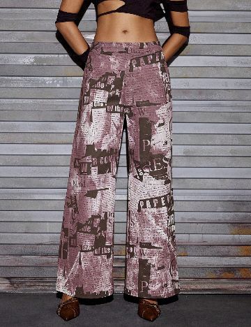 Pantaloni SHEIN, mov
