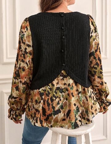 Bluza SHEIN CURVE, negru