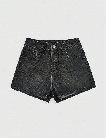 Pantaloni scurti Romwe, negru