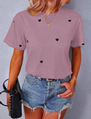 Tricou SHEIN CURVE, mov
