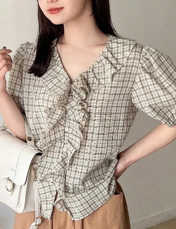 Bluza Friful, crem
