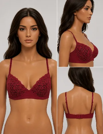 Sutien Tezenis, rosu/negru