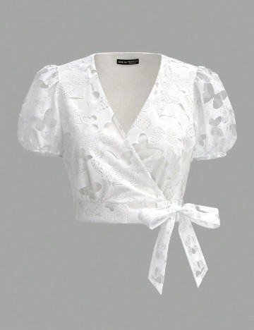 Top SHEIN, alb