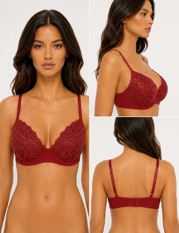 Sutien Tezenis, rosu/pruna