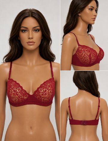 Sutien Tezenis, rosu/galben