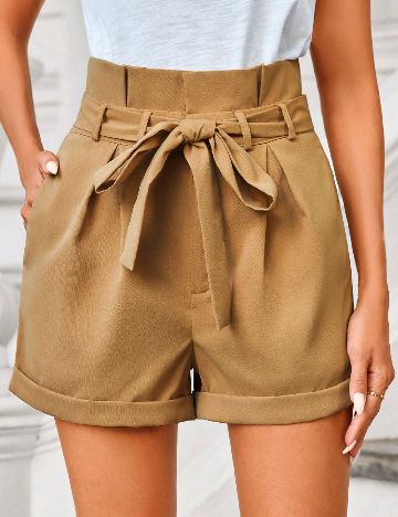 Pantaloni scurti SHEIN, maro
