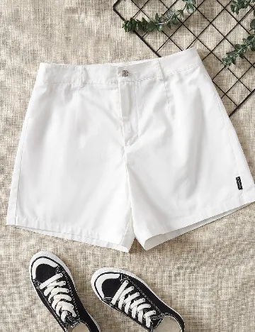 Pantaloni scurti SHEIN, alb