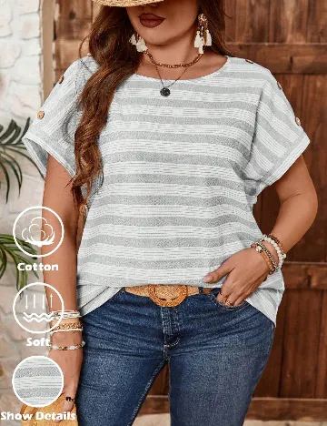 Bluza SHEIN CURVE, gri