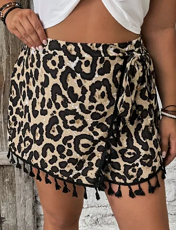 Fusta pantalon SHEIN CURVE, animal print