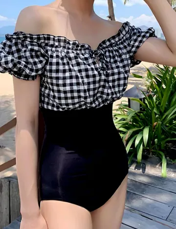 Costum de baie SHEIN, negru