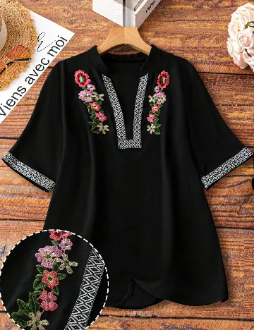 Bluza SHEIN CURVE, negru