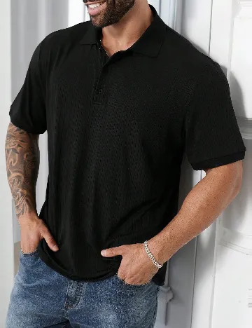 Tricou SHEIN Plus Size Men, negru