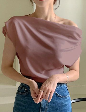 Bluza Dazy, roz pudra inchis