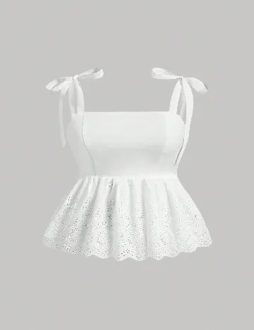 Top SHEIN CURVE, alb