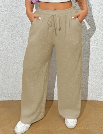 Pantaloni SHEIN CURVE, bej