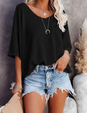 Bluza SHEIN CURVE, negru
