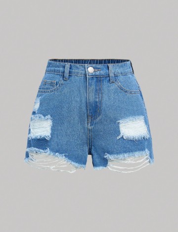 Pantaloni scurti Shein Kids, albastru