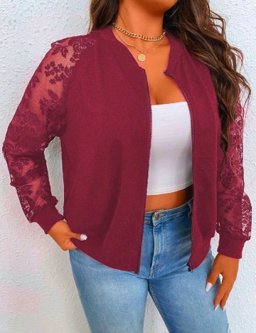 Bluza SHEIN CURVE, grena
