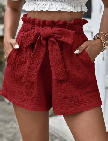 Pantaloni scurti SHEIN, rosu