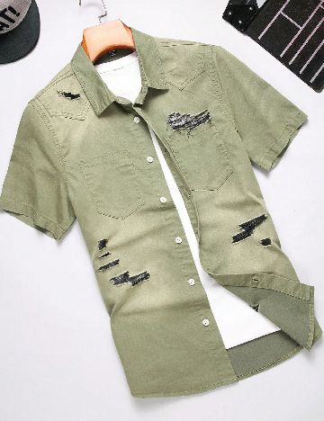 Camasa SHEIN, verde
