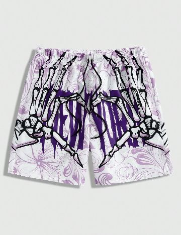 Pantaloni scurti Romwe, mix culori