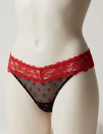 Chilot Intimissimi, rosu/negru