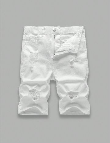 Pantaloni scurti Shein Kids, alb