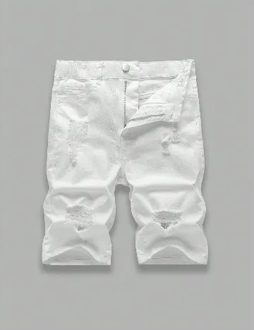 Pantaloni scurti Shein Kids, alb