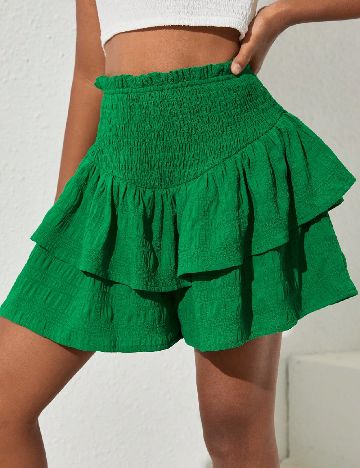 Pantaloni scurti Shein Kids, verde