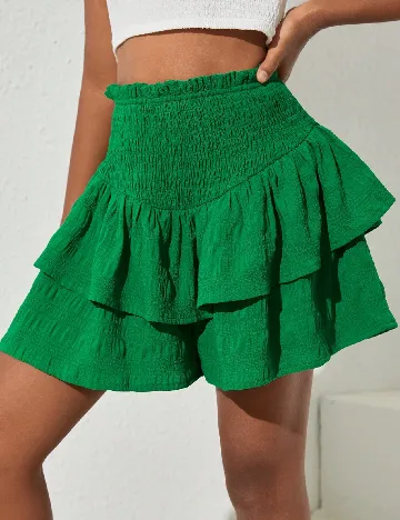 Pantaloni scurti Shein Kids, verde