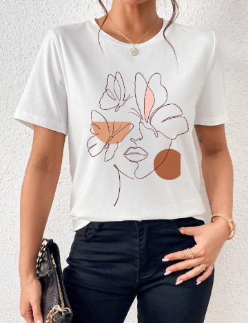 Tricou SHEIN, alb
