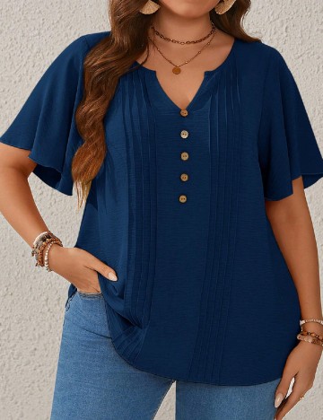 Bluza Emery Rose Curve, bleumarin