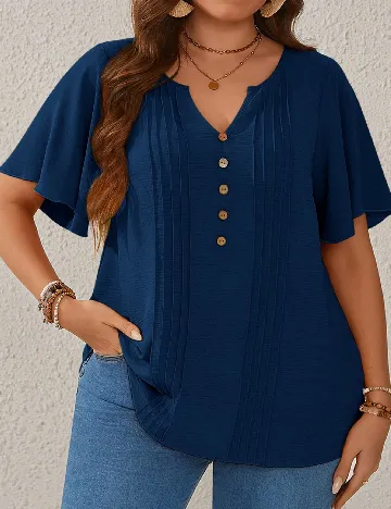 Bluza Emery Rose Curve, bleumarin