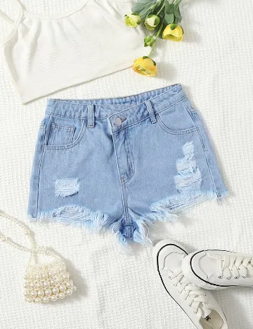 Pantaloni scurti Shein Kids, albastru