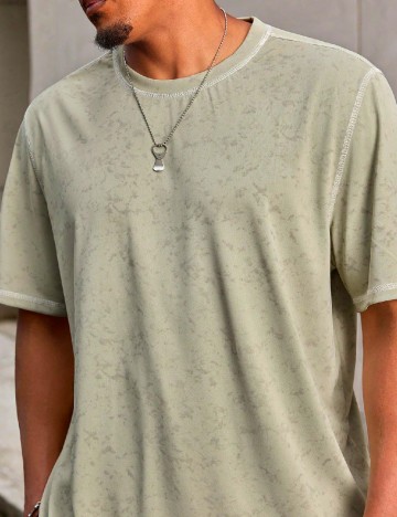 Tricou SHEIN Plus Size Men, verde