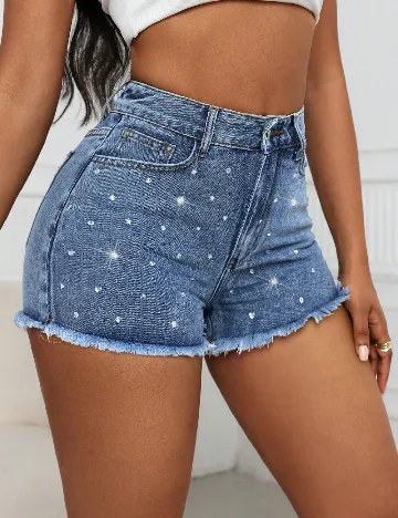 Pantaloni scurti SHEIN, albastru
