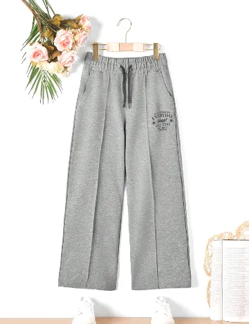 Pantaloni Shein Kids, gri