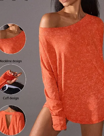 Bluza SHEIN, portocaliu