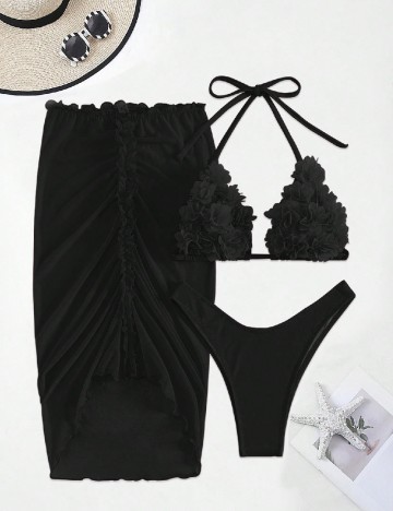 Costum de baie SHEIN, negru