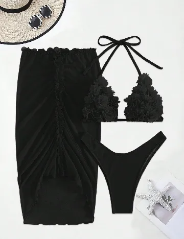 Costum de baie SHEIN, negru