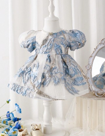 Rochie Shein Kids, alb/albastru