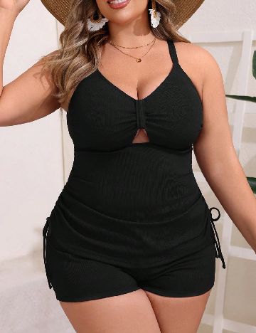 Compleu De Plaja SHEIN CURVE, negru