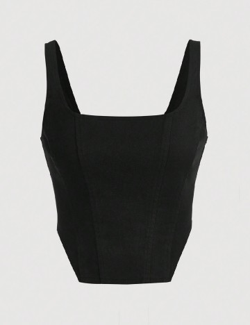 Top SHEIN, negru
