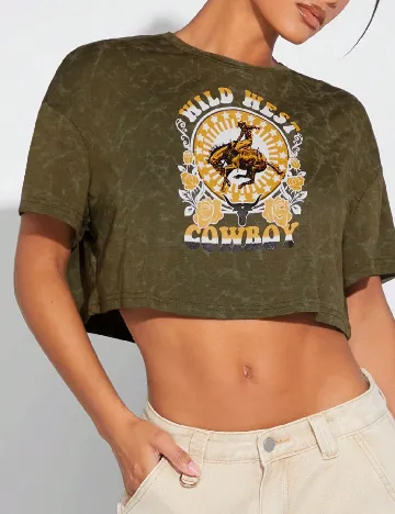 Top SHEIN, verde