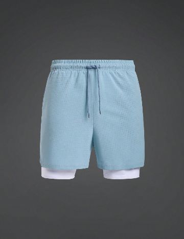 Pantaloni scurti SHEIN, albastru